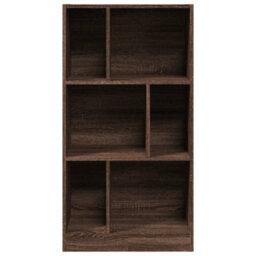 Walplus Bookcase Brown Oak 57X28.5X107.5 Cm Engineered Wood - thumbnail 4