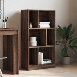 Walplus Bookcase Brown Oak 57X28.5X107.5 Cm Engineered Wood - thumbnail 3