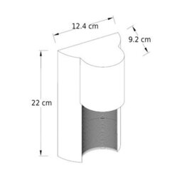 CGC Lighting Cgc Gemma Dark Grey Curved Led Outdoor Wall Light - thumbnail 5
