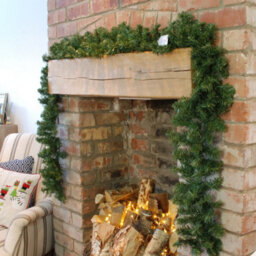 270Cm (9Ft) X 25Cm Samuel Alexander Pine Christmas Garland Decoration Green