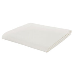 Catherine Lansfield Bedroom Easy Iron Percale Combed Flat Sheet Cream - thumbnail 1