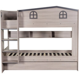 Seconique Hector Bunk Bed & Trundle Set - Ash Grey - thumbnail 4