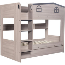 Seconique Hector Bunk Bed & Trundle Set - Ash Grey - thumbnail 2