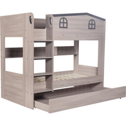 Seconique Hector Bunk Bed & Trundle Set - Ash Grey - thumbnail 3