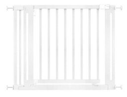 Safetots Wooden Elegance Gate, White, 97Cm - 105Cm, Pressure Fit Safety Gate, 65Cm Extra Wide Doorway, Easy Installation