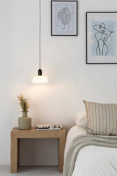 Luminosa Lighting Luminosa Tatawin Small White Dome Pendant Lamp - thumbnail 2