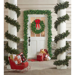 9Ft Christmas Garland With Lights Xmas - thumbnail 5