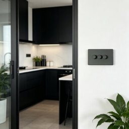 Long Life Lamps Company Matt Black 3 Gang 2 Way Led Dimmer Screwless Bl357Led - thumbnail 6
