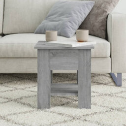 Berkfield Modern Coffee Table Grey Sonoma 40X40X42 Cm Engineered Wood - thumbnail 3