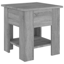 Berkfield Modern Coffee Table Grey Sonoma 40X40X42 Cm Engineered Wood - thumbnail 1