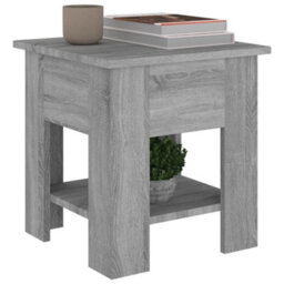 Berkfield Modern Coffee Table Grey Sonoma 40X40X42 Cm Engineered Wood - thumbnail 4