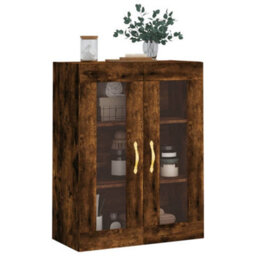Berkfield Wall Mounted Cabinet Smoked Oak 69.5X34X90 Cm - thumbnail 4