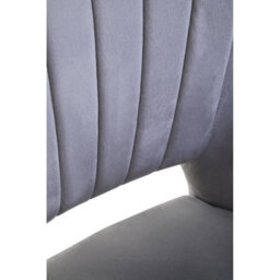 Orsina Grey Velvet Cut Out Back Chair, Sturdy Support Homebase Chair, Built To Last Velvet Desk Chair - thumbnail 8