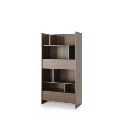 Arte Bed Concept Bc-28 Sideboard Cabinet 92Cm - Oak Dunin - 2 Drawers With Tall Shelved Storage - image 1