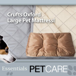 Crufts- Oxford Pet Mattress Pet Bed Large (Brown) 91X68X10Cm. - thumbnail 2