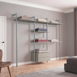 Spacepro Relax Satin Wood Effect Large Bedroom Freestanding Storage Solution (H)2280mm (L)2700mm (D)500mm