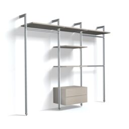 Spacepro Relax Satin Wood Effect Large Bedroom Freestanding Storage Solution (H)2280mm (L)2700mm (D)500mm - thumbnail 2
