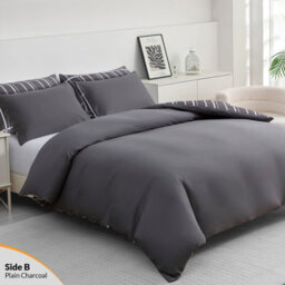 Pamposh Double Duvet Cover Set Premium Brushed Microfiber Duvet Cover Ultrasoft Reversible Double Duvet Set With Zipper Closure - thumbnail 2