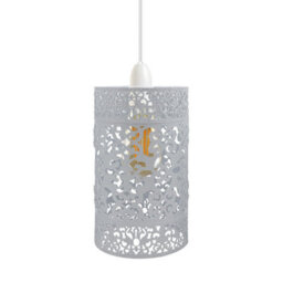 Easy Fit Wire Cage Frame Open Style Pendant Light Shade Metal Cage Drum Lampshade Ceiling Pendant Lamp With Free Reducer Plate