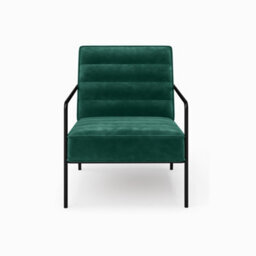 Alphason Bookham Accent Chair In Velvet Green - thumbnail 2