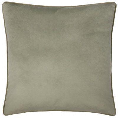furn. Furn Meridian Velvet Polyester Filled Cushion, Sage/green, 45 X 45 Cm - image 1