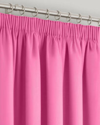 Velosso Modern Bedroom & Living Room Blackout Curtains - Triple Weave Microfibre Fabric, Header Tape Top - Fuchsia