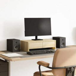 Walplus Monitor Stand With Drawers Sonoma Oak 50X27X15 Cm Engineered Wood - thumbnail 1