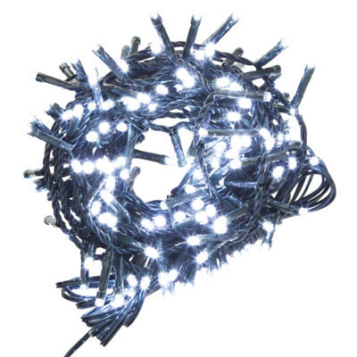Christmas Lights 200 Led 6M Xmas Tree Lights Fairy Lights Cool White - image 1