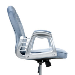 Beliani Desk Chair Princess Velvet Light Blue - thumbnail 7