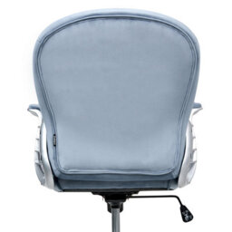 Beliani Desk Chair Princess Velvet Light Blue - thumbnail 5