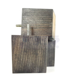 L&F 4X Solid Wooden Feet Replacement Furniture Legs 90mm Height Sofas Chairs Stools M8 Tsp2037 Black Wash - thumbnail 5