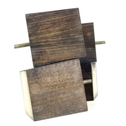 L&F 4X Solid Wooden Feet Replacement Furniture Legs 90mm Height Sofas Chairs Stools M8 Tsp2037 Black Wash - thumbnail 3