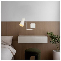 Luminosa Lighting Luminosa Lord Adjustable Reading Wall Light Cream White E14 - thumbnail 2
