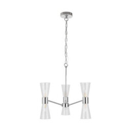 Pagazzi Lighting Pagazzi Herrera 6 Light Polished Chrome Pendant Ceiling Light - thumbnail 1