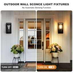 Harper Living Black Modern Clear Glass Outdoor Wall Light (23.5 X 11.2 X 11Cm) - thumbnail 4