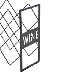 Wine Rack BALLYBAY Metal Black - thumbnail 4