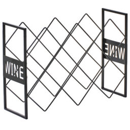 Wine Rack BALLYBAY Metal Black