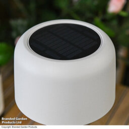 Garden Gear Solar Metal Table Touch Led Lamp, Waterproof, Usb & Solar Powered, Cordless Outdoor & Indoor Light (White X 2) - thumbnail 3
