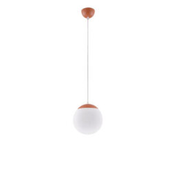 Sollux Lighting Ugo Steel/glass Red Ochre 1 Lights Minimalist Pendant Lamps