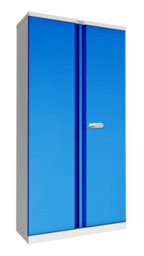 Phoenix Safe Company Phoenix Scl Series Scl1891Gbe 2 Door 4 Shelf Steel Storage Cupboard Grey Body & Blue Doors With Electronic Lock - thumbnail 1