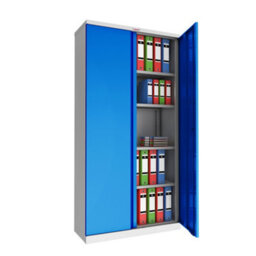 Phoenix Safe Company Phoenix Scl Series Scl1891Gbe 2 Door 4 Shelf Steel Storage Cupboard Grey Body & Blue Doors With Electronic Lock - thumbnail 2