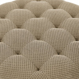 Abrihome Camel Round Storage Ottoman With Removable Tray Top, Nubby Upholstered Coffee Table For Living Room & Bedroom - thumbnail 7