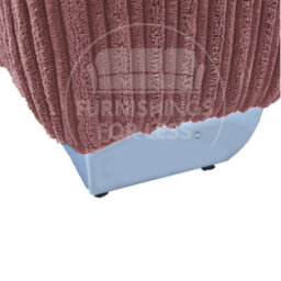 Furnishings For Less UK Bishop Pink U Shaped Soft Fabric Jumbo Cord Detachable 5 Seater Large Sofa - thumbnail 6