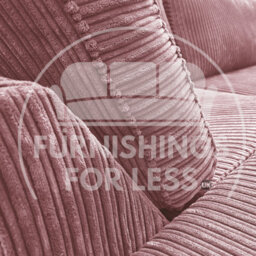 Furnishings For Less UK Bishop Pink U Shaped Soft Fabric Jumbo Cord Detachable 5 Seater Large Sofa - thumbnail 4