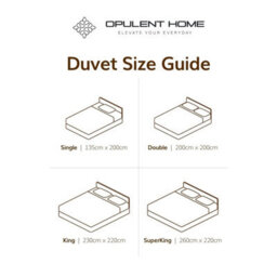 Opulent Home 10.5 Tog All-Season Duvet - 100% Cotton, Soft & Hypoallergenic - Super King - thumbnail 9