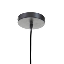 Orsina Black Rattan Overlapping Pendant Lamp, Eco-Friendly Rattan Pendant Light, Durable Hanging Rattan Lamp - thumbnail 3