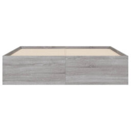 Berkfield Bed Frame With Drawers Without Mattress Grey Sonoma 120X190 Cm Small Double - thumbnail 6