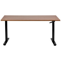 Beliani Manual Adjustable Standing Desk Destinas Brown/ Black 160 Cm 72 Cm - thumbnail 5