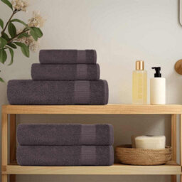 Berkfield Durable Wash Towels 50 Pcs Frogn Anthracite 30X30 Cm 100% Cotton