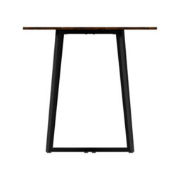 Living And Home Industrial Style Dining Table With Metal Base - thumbnail 3